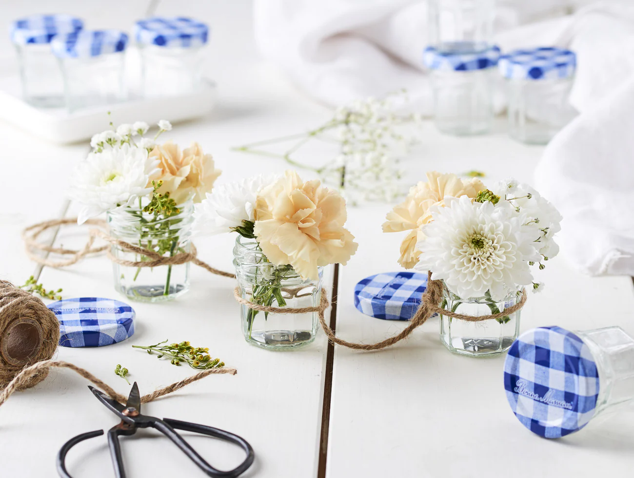 Lot de 15 petits pots 50g - bleu - Image 3